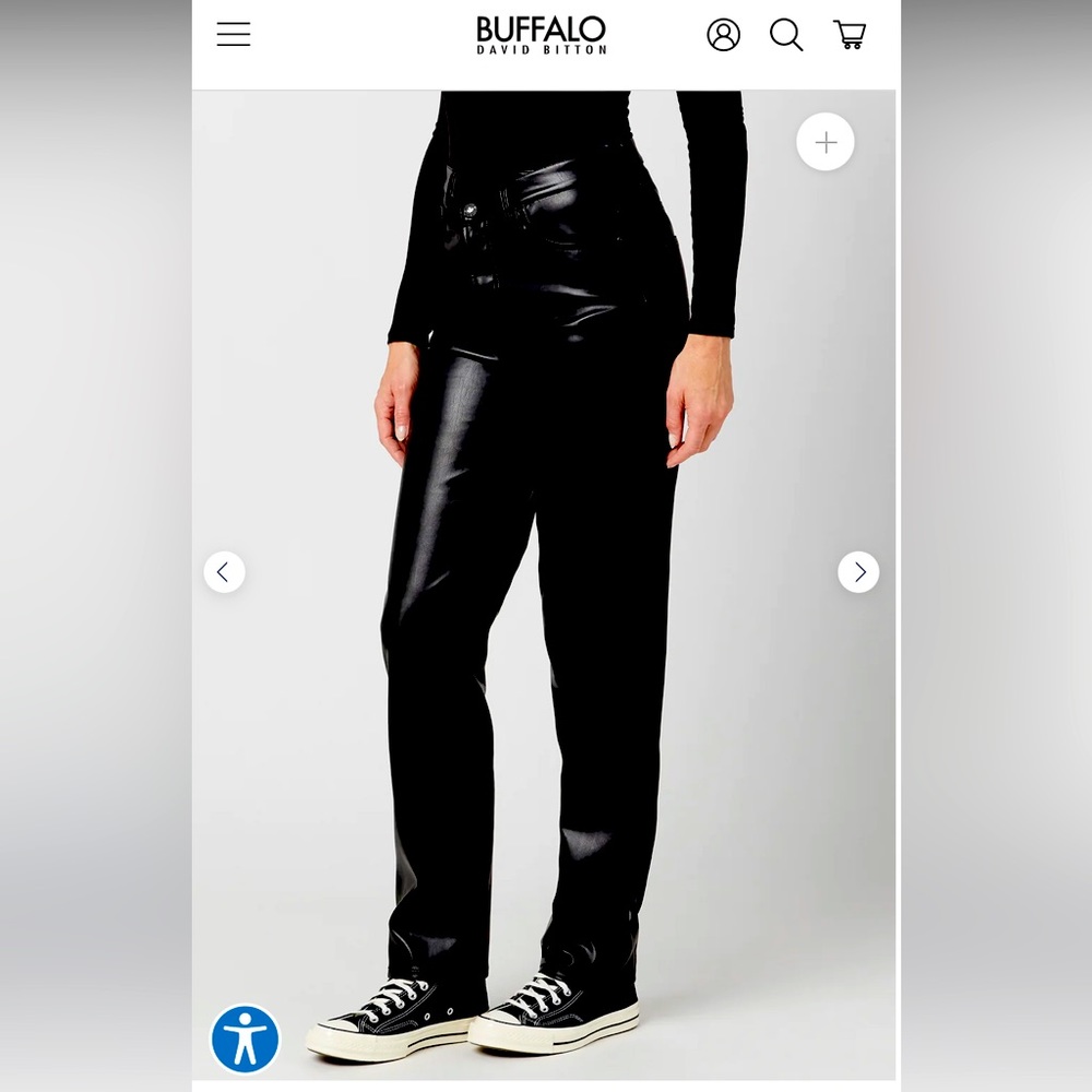 Pleather Buffalo pants great fit new with tags